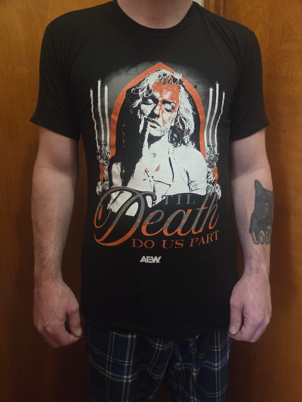 AEW Mariah May Men’s Black 'Til Death Do Us Part' Graphic Tee